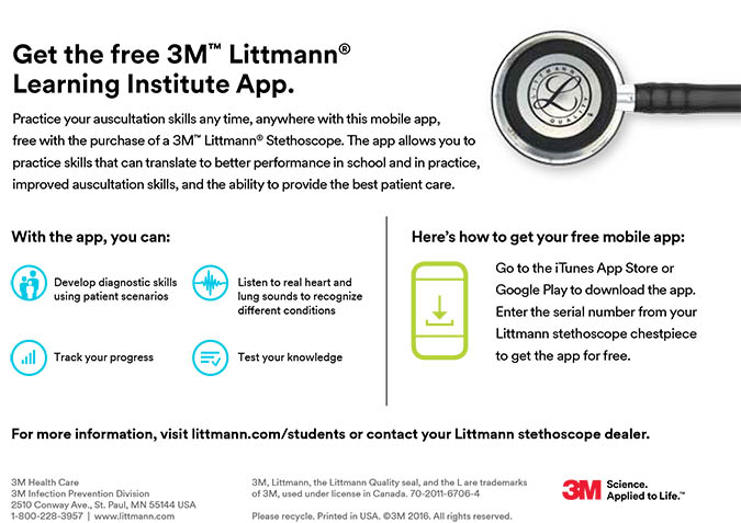 Littman Stethoscope App instructions page 2 Littman Stethoscope App instructions